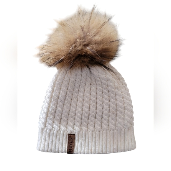 FURTALK CONVERTIBLE POM POM BEANIE - Picture 4 of 6